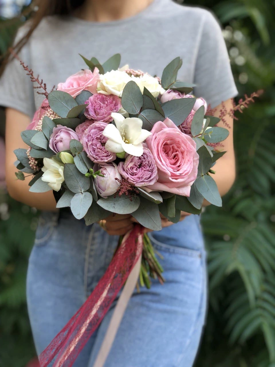 Свадебный букет "Акценты любви"