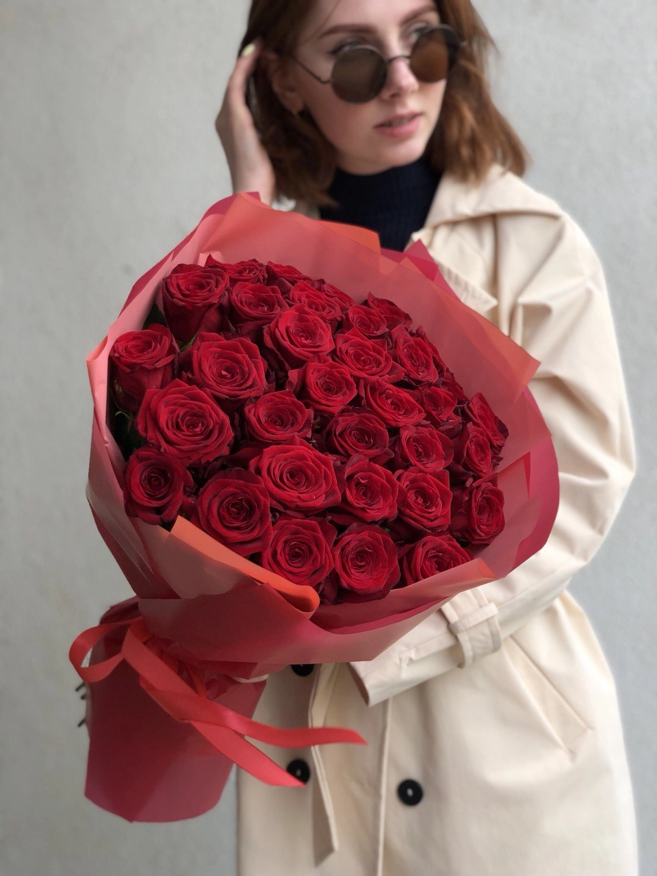 Картинка Букет из 31 розы "Романс" 40 см