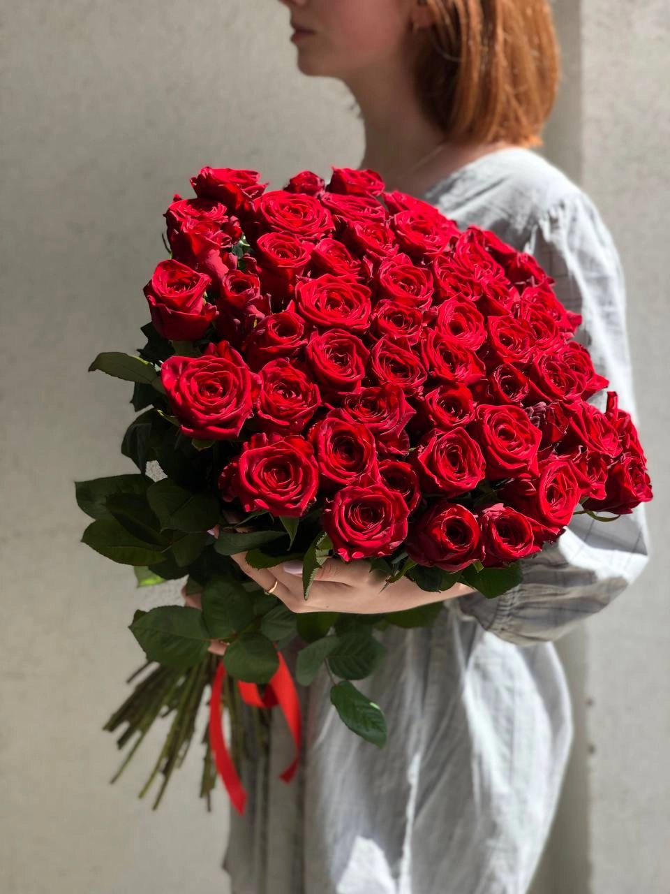 Картинка Букет из 51 розы "Для моей любимой" 40 см