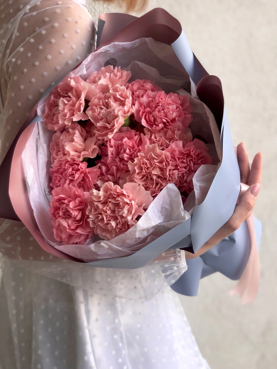 Картинка Букет из 25 гвоздик "Вдох"