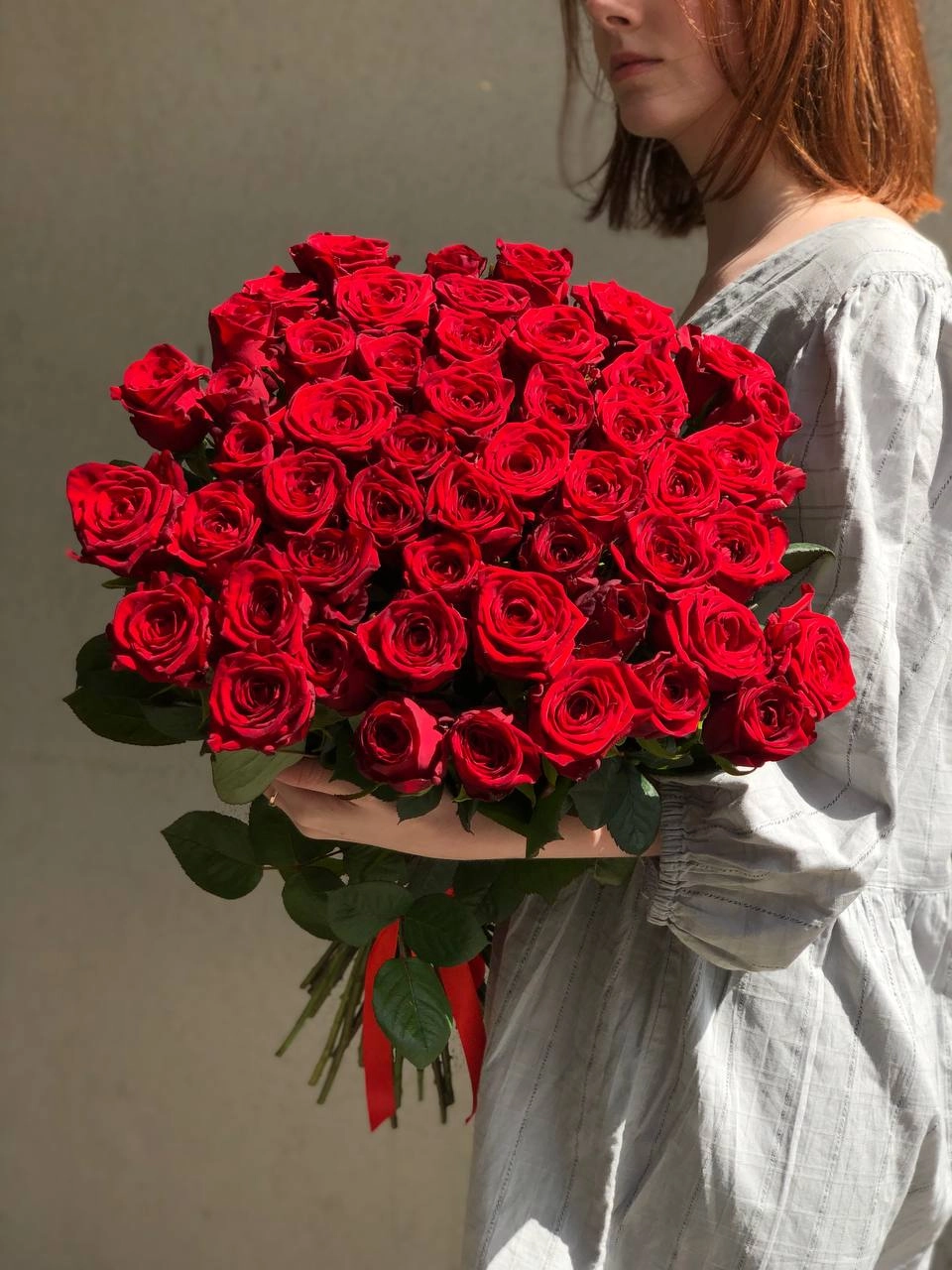 Картинка Букет из 51 розы "Для моей любимой" 40 см