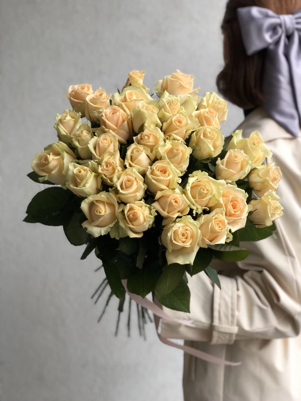 Картинка Букет из 31 розы " Малиновый десерт" 40 см