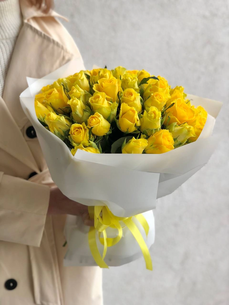 Картинка Букет из 51 солнечной розы "Эпоха" 40 см