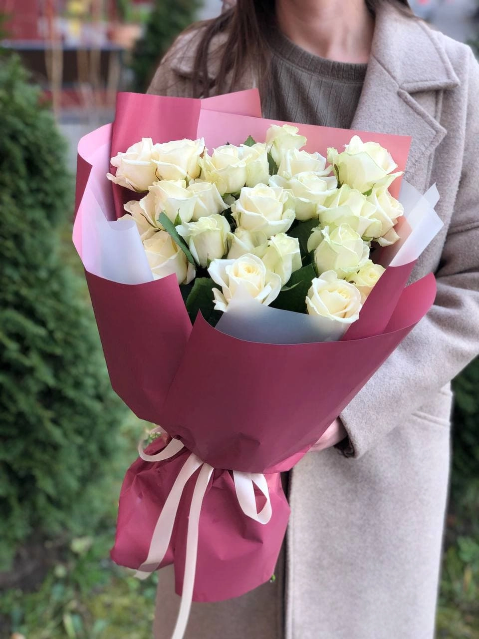 Картинка Букет из 21 розы "Филлини Тини" 60 см