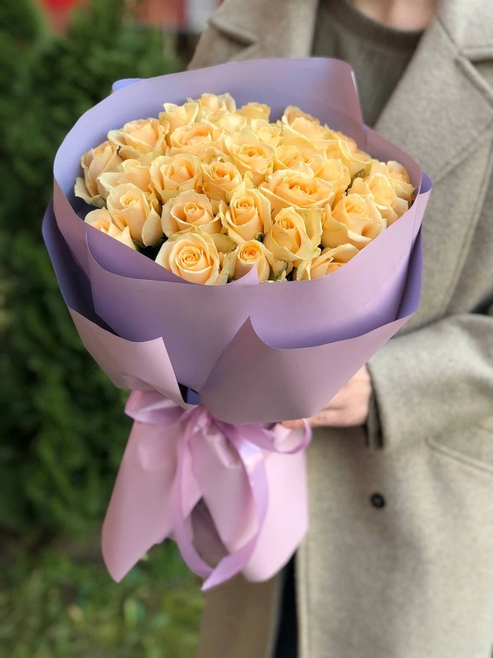 Картинка Букет из 31 розы "Мираж" 60 см