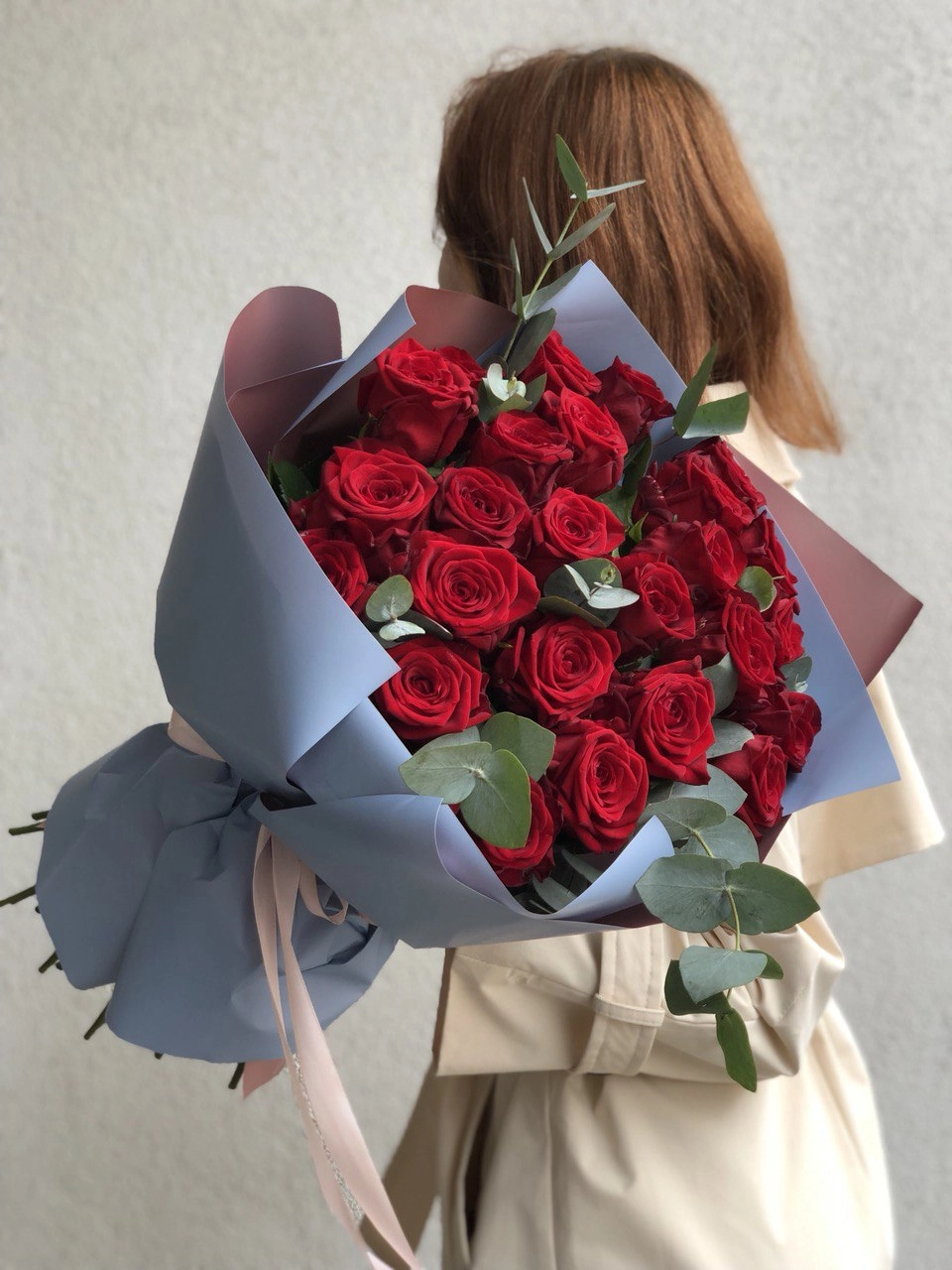 Картинка Букет из 25 роз "Брайтон" 50 см