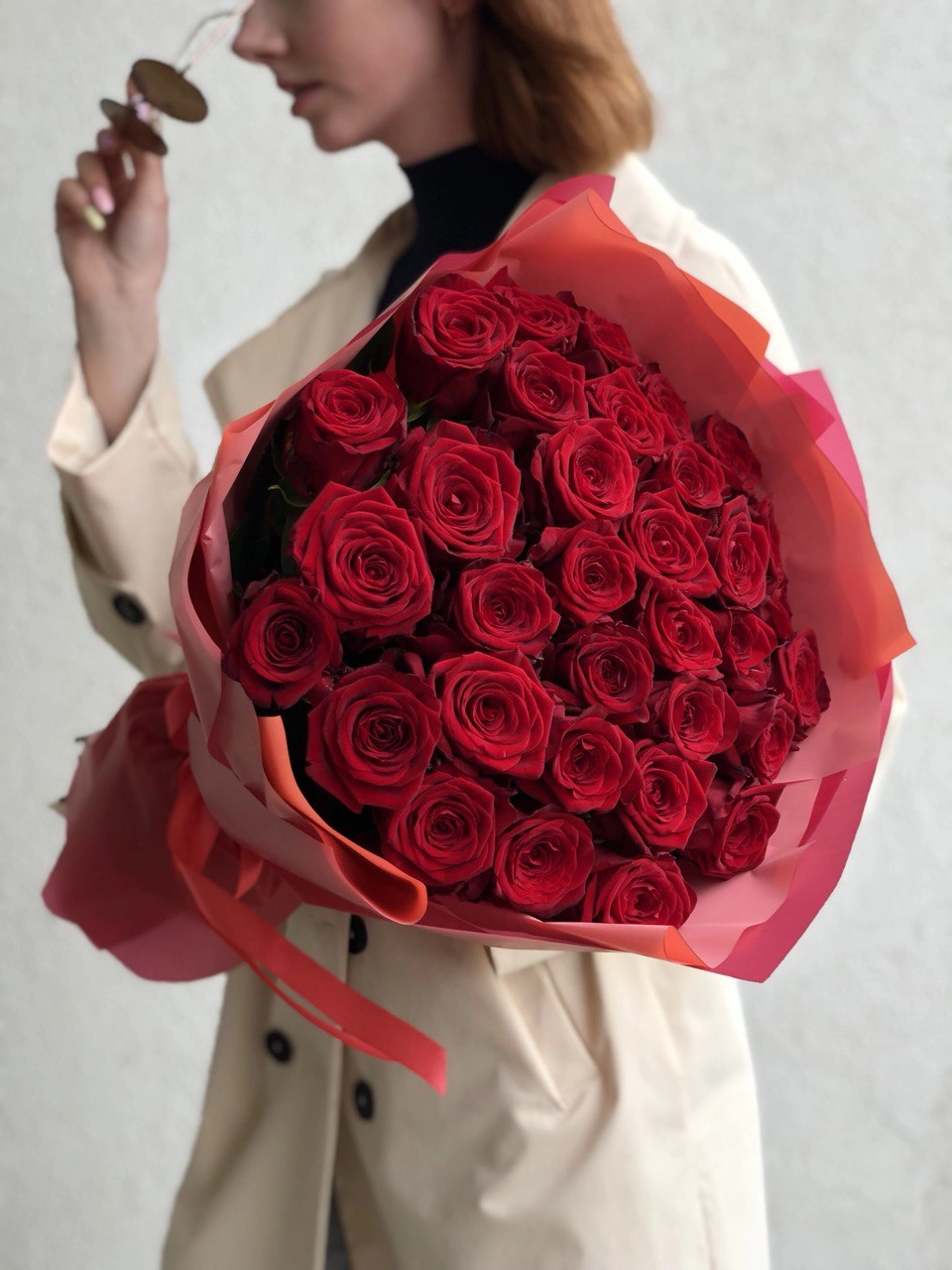 Картинка Букет из 31 розы "Романс" 60 см