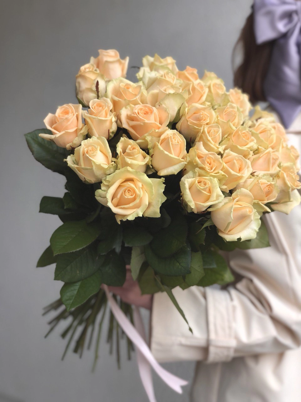 Картинка Букет из 31 розы " Малиновый десерт" 40 см