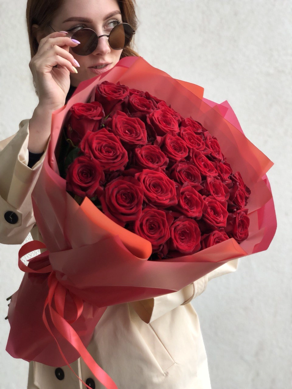Картинка Букет из 31 розы "Романс" 50  см