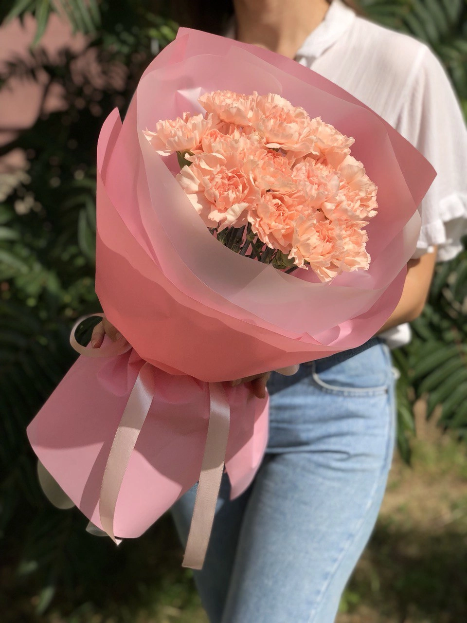 Картинка Букет из 21 гвоздики "Шарм"