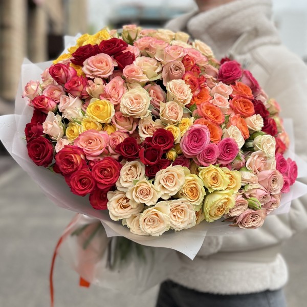 Картинка Роза кустовая Микс Китай